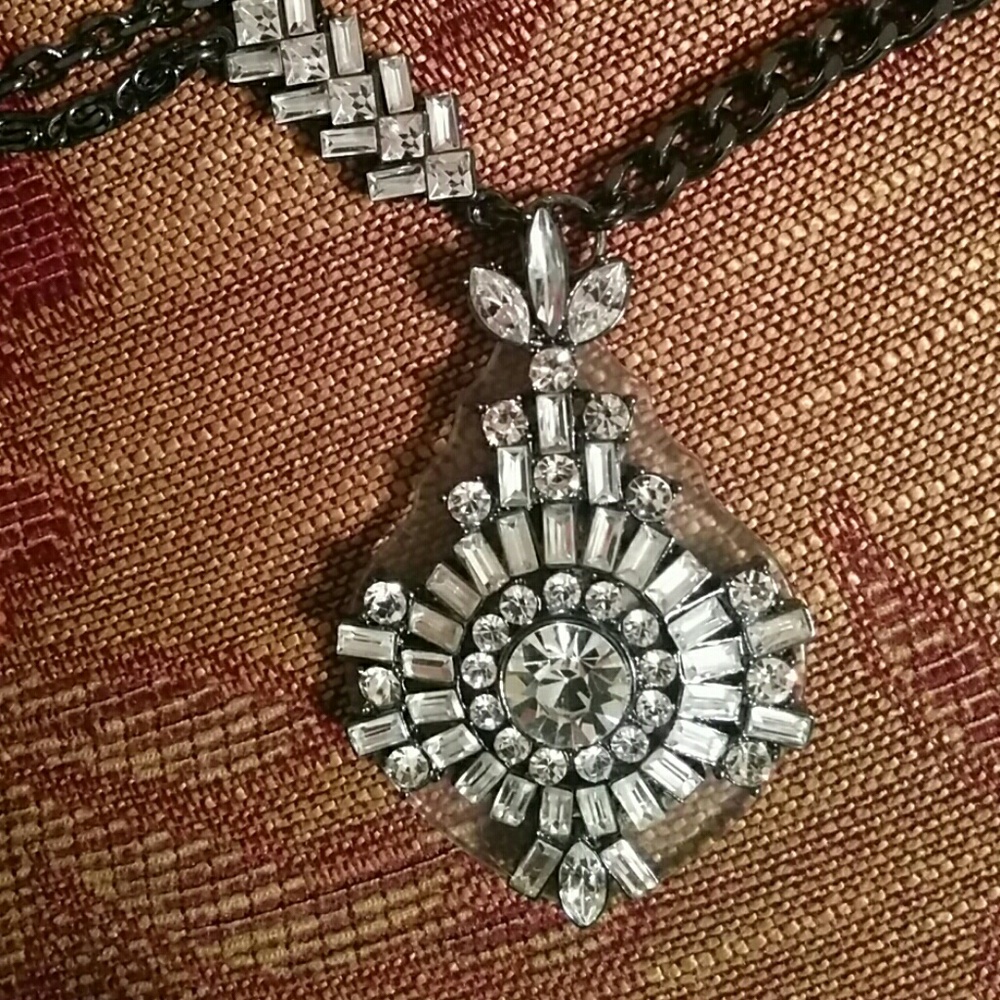 Erickson Beamon Rocks Crystal necklace Nwt - Picture 2 of 4